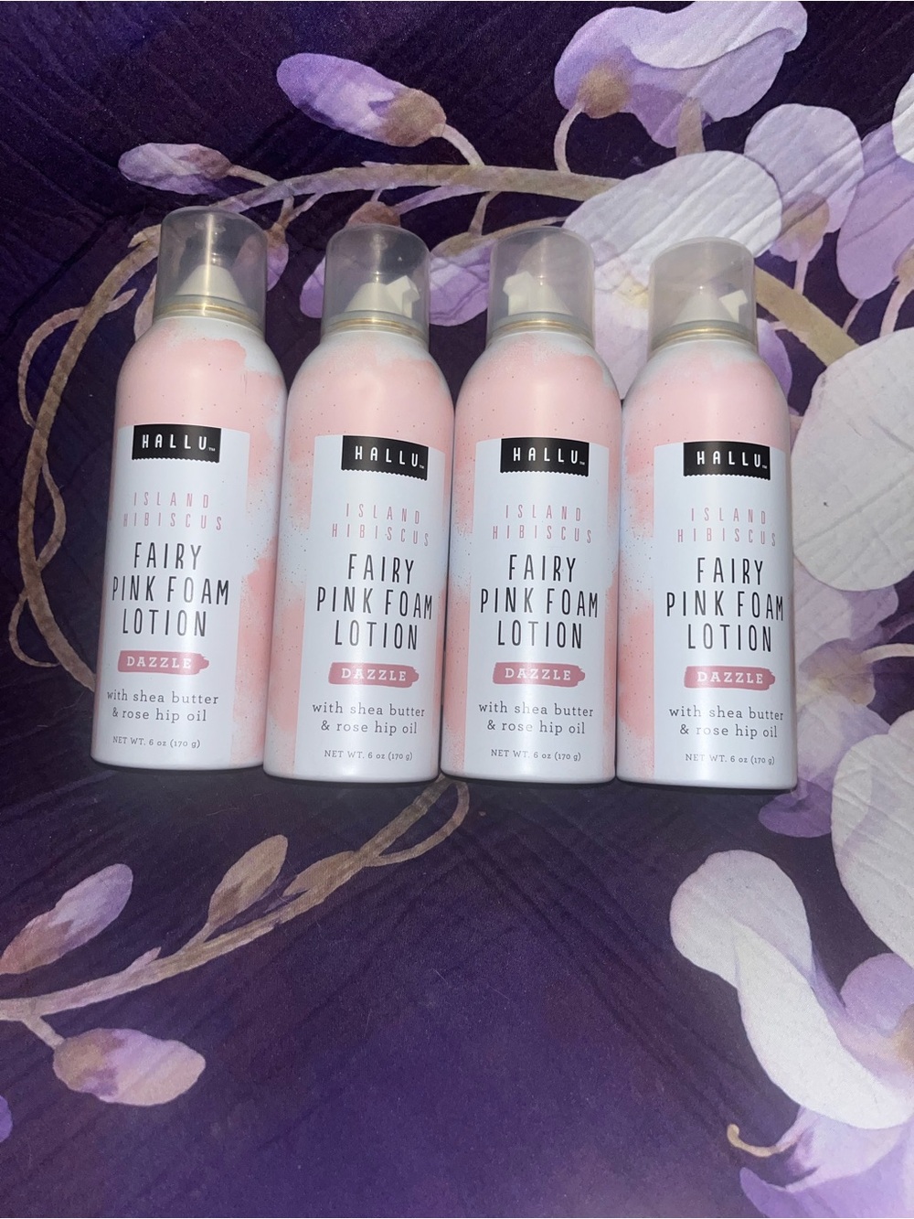Hallu dazzle Fairy Pink Foam Lotion - Pink set of four